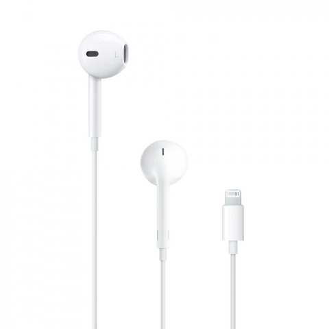Наушники Apple <EarPods>, вкладыши (20-20000 Гц, 109дБ) Lightning коннектор