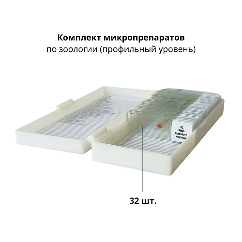Демонстрационные комплекты микропрепаратов по анатомии, ботанике, зоологии, общей биологии (профильный уровень) 