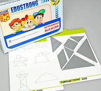 Игровой набор, <Танграм (с комплектом карточек)> 3+