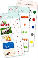 Комплект карточек (10), <Обучающий калейдоскоп для ДО. Познание. Цифры и числа> 3+