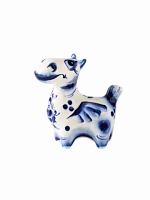 Фигурка фарфор Конь Пегас, 7×6.5×3.5 см, гжель